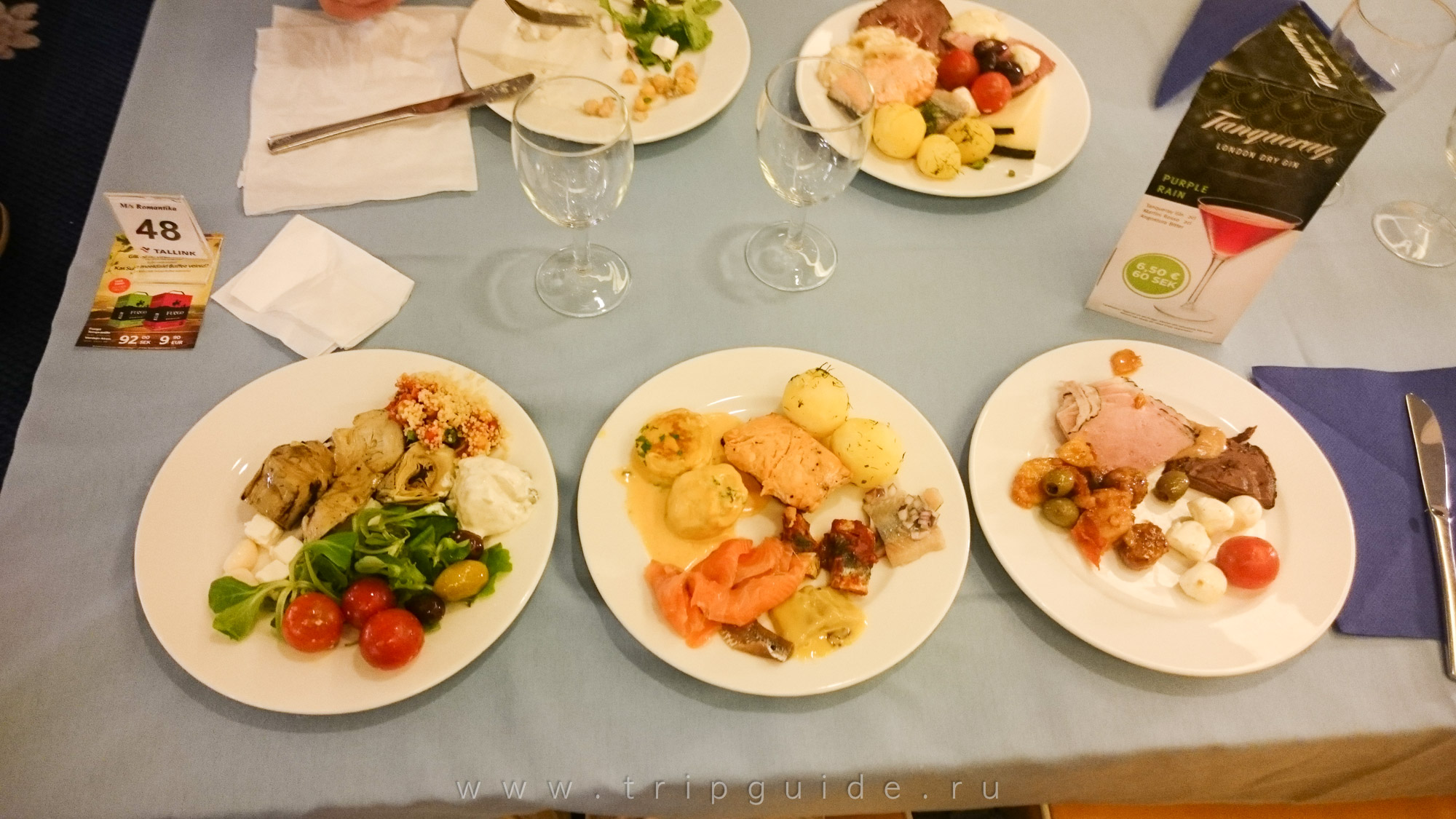 Buffet Tallink (шведский стол) на пароме Таллинк Романтика Buffet Tallink (шведский стол) на пароме Таллинк Романтика