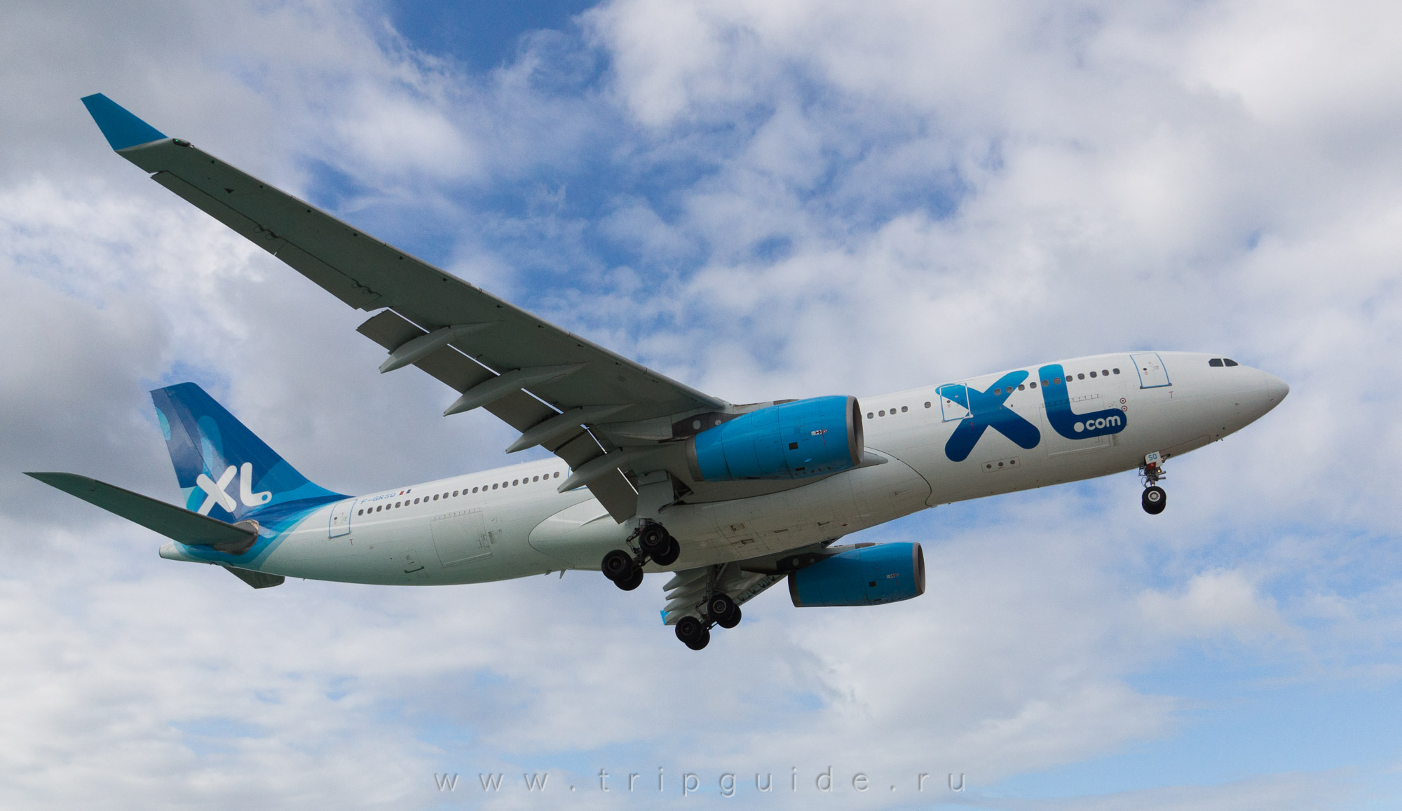 Самолет Airbus A330-243 авиакомпании XL, бортовой номер F-GRSO Самолет Airbus A330-243 авиакомпании XL, бортовой номер F-GRSO